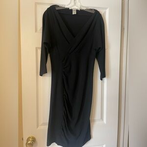 Diane Von Furstenberg Black Long Sleeve Dress